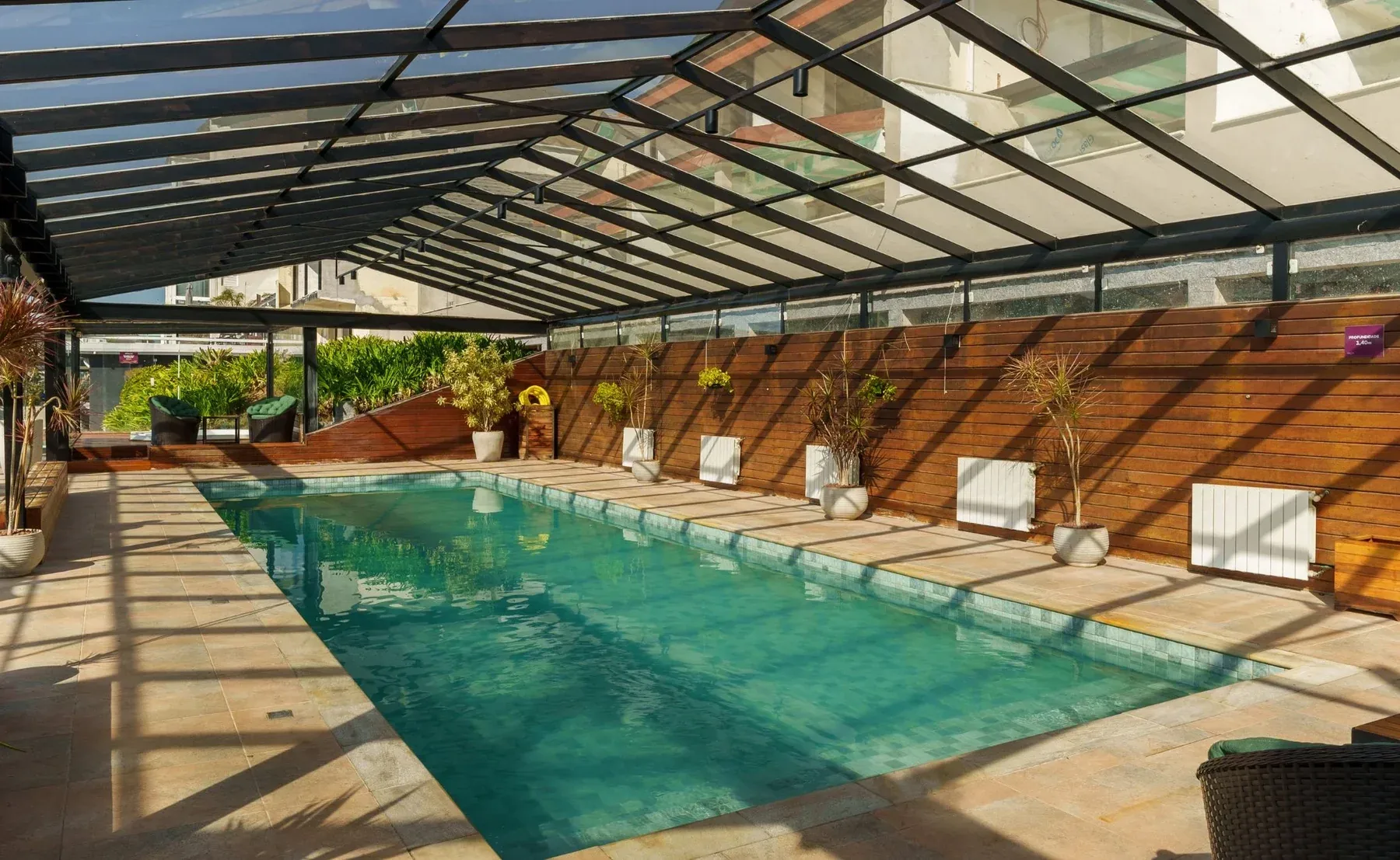 Área da piscina