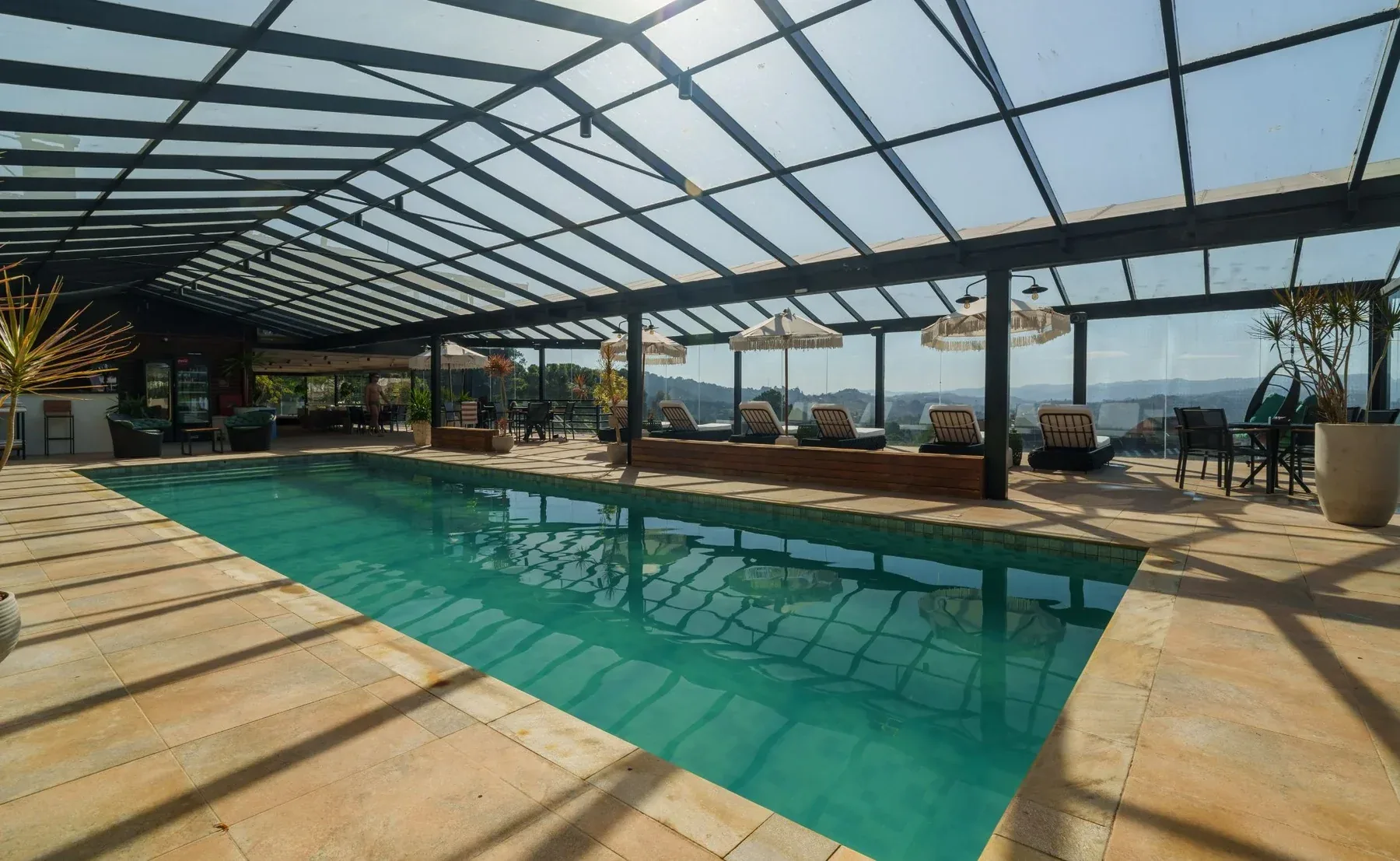 Área da piscina