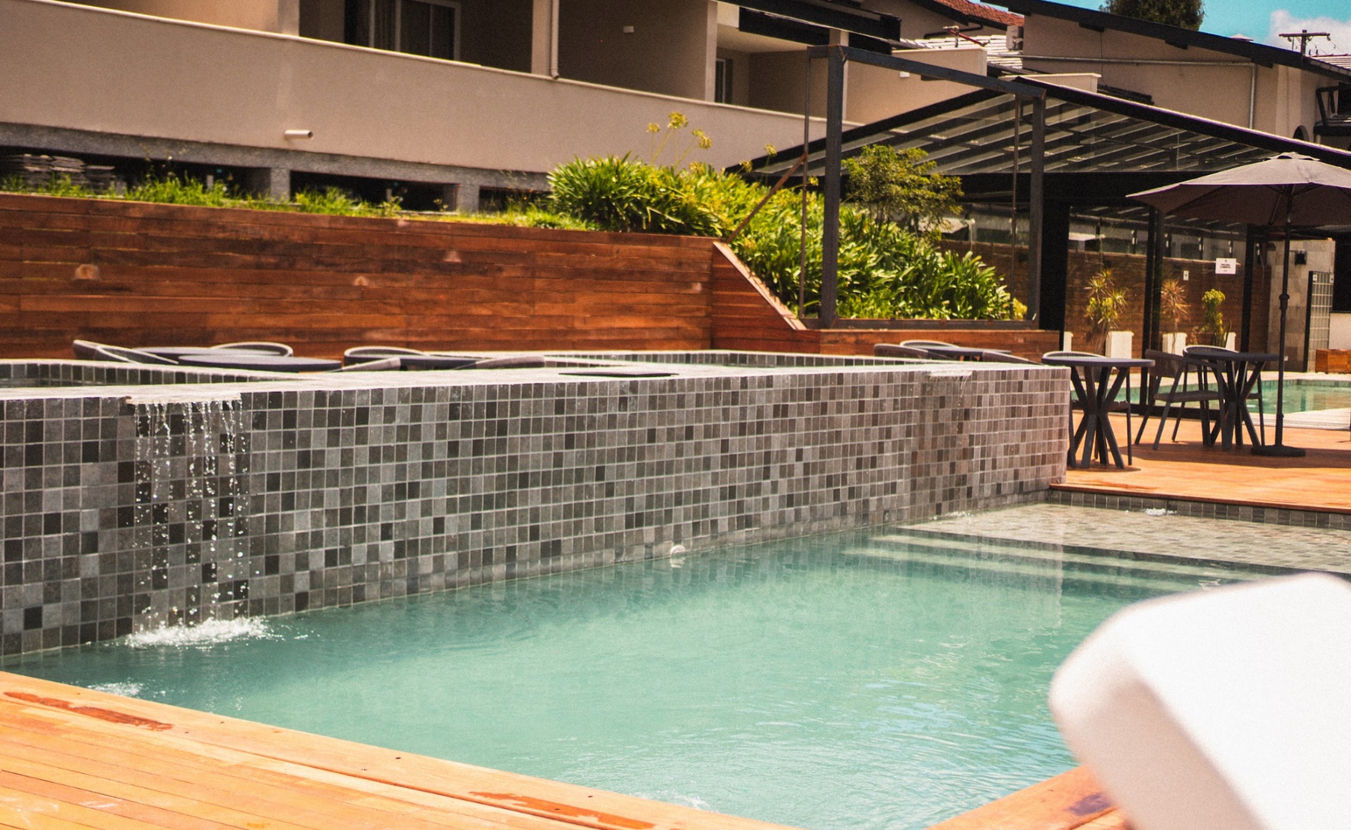 Área da piscina
