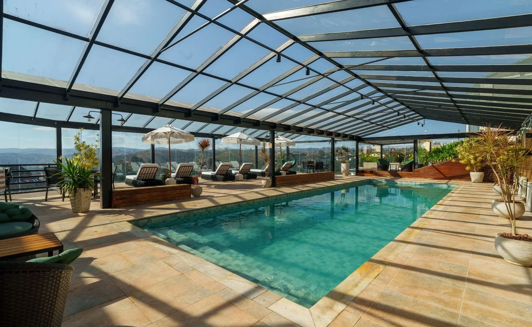 Área da piscina