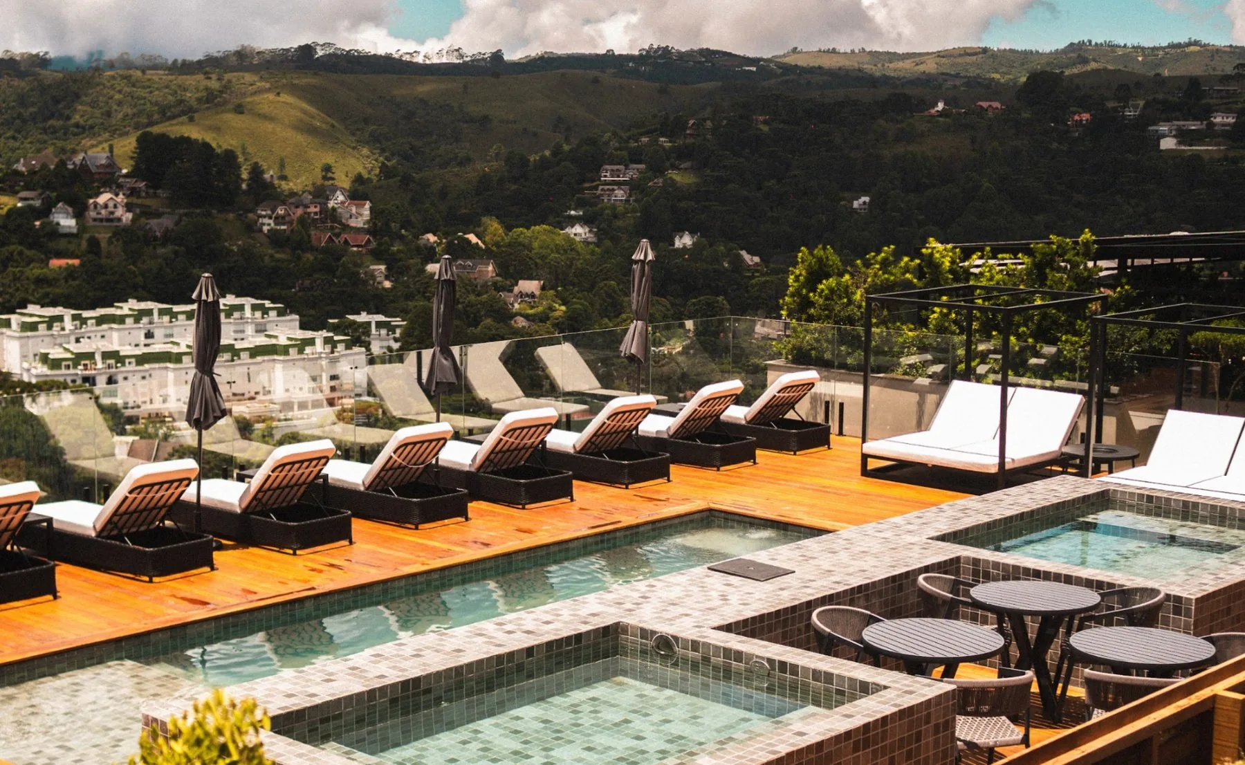 Área da piscina