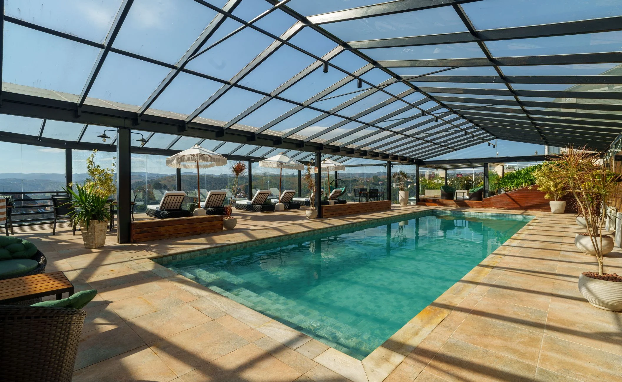 Área da piscina