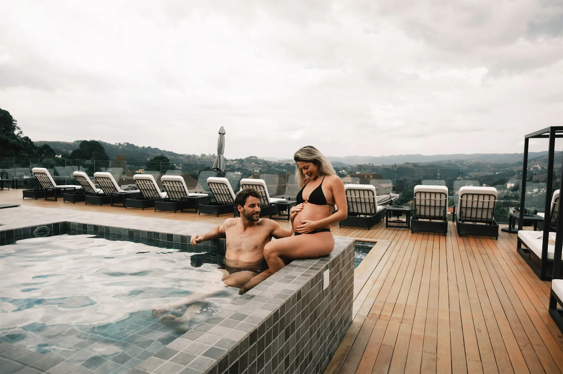 Área da piscina