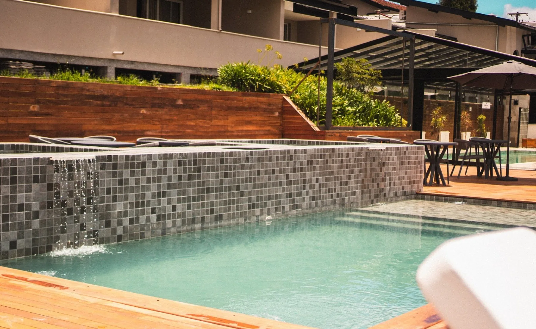 Área da piscina