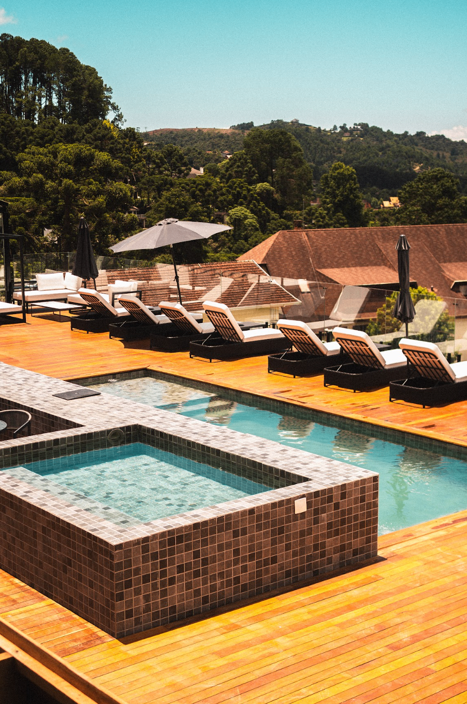 Área da piscina
